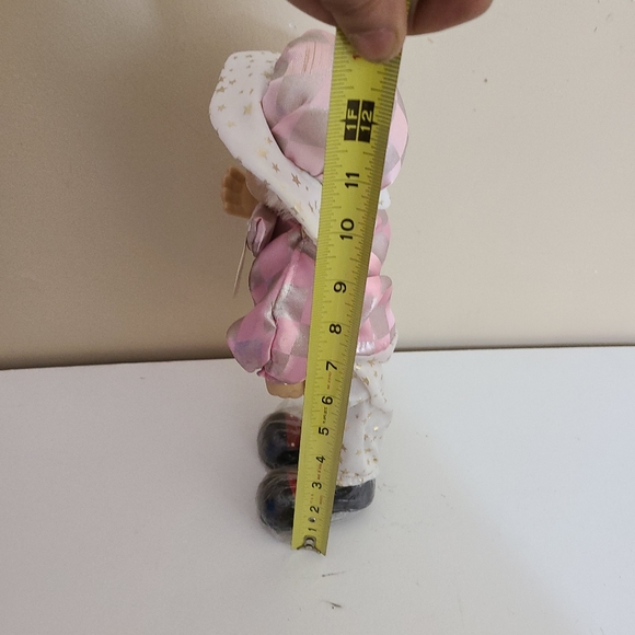 Vintage Dolls Porcelain Clown Musical doll pink clown musical Figurine 12''.Ne - Picture 5 of 6